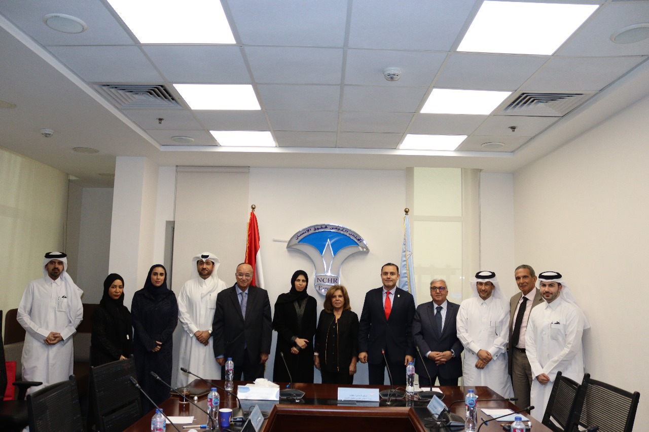  The National Council for Human Rights receives the Qatari Minister of International Cooperation 