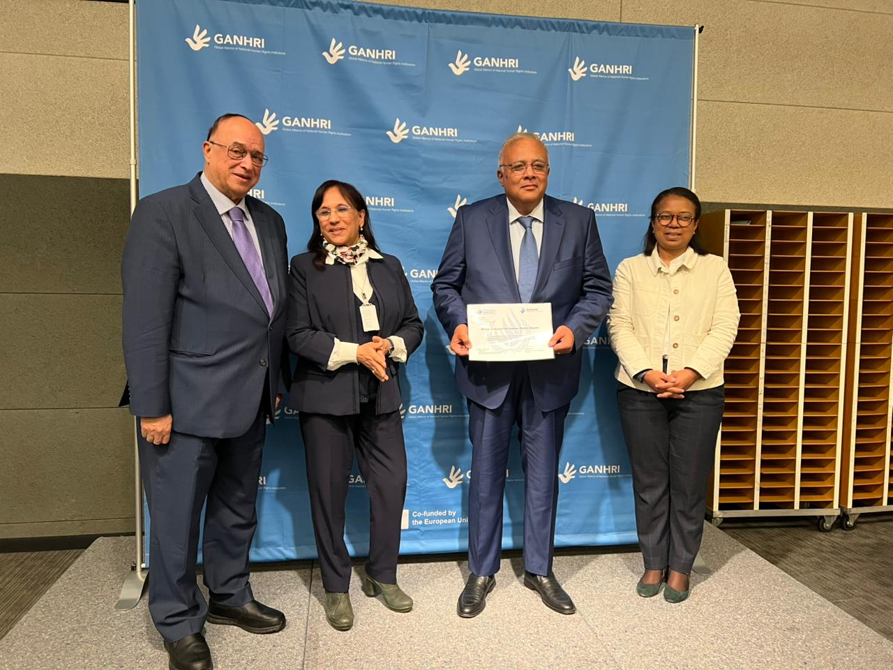  المجلس القومي لحقوق الإنسان يتسلّم شهادة الاعتماد الدولية “الفئة (أ)” بمقر الأمم المتحدة في جنيف 